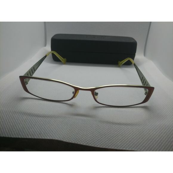 Titanium OGI 5210 Slim Orange Copper & Lime Glasses Frames 51 17 135 - Picture 3 of 10